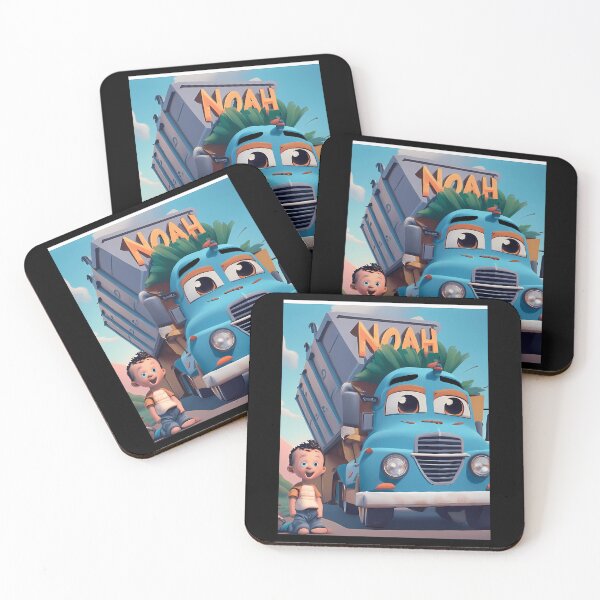 Item preview, Happy Blue Dump Truck and Little Kid Outdoor Scene designed and sold by Somerbej.