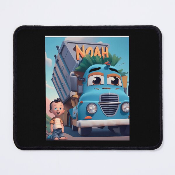 Item preview, Happy Blue Dump Truck and Little Kid Outdoor Scene designed and sold by Somerbej.