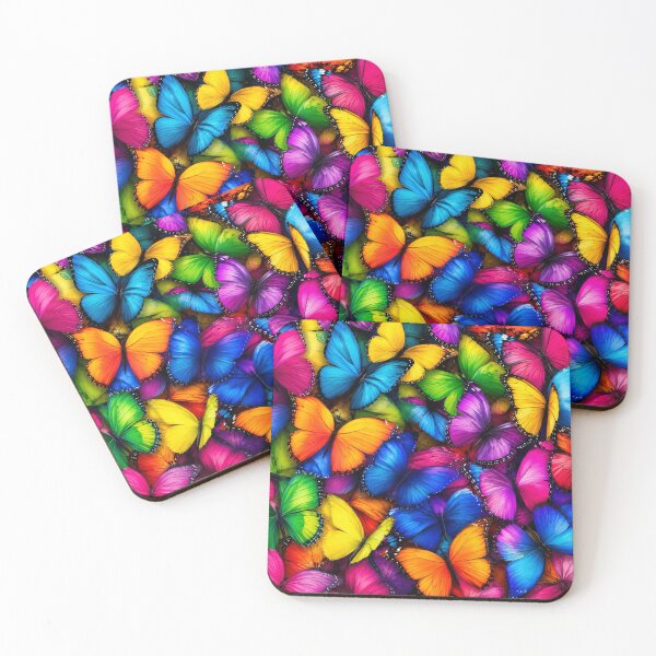 Item preview, Vibrant Rainbow Butterfly Pattern designed and sold by 0606PM.