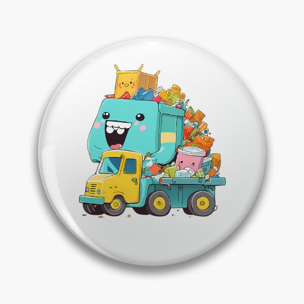 Item preview, Cute Garbage Filled With Colorful Recyclable Items designed and sold by Somerbej.