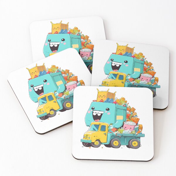 Item preview, Cute Garbage Filled With Colorful Recyclable Items designed and sold by Somerbej.