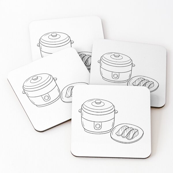 Item preview, Unagi just grilled cooling next to an uncovered rice cooker designed and sold by rasagamastore.
