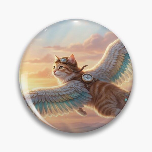 Item preview, Majestic Celestial Winged Cat Aviator designed and sold by Alta-store.
