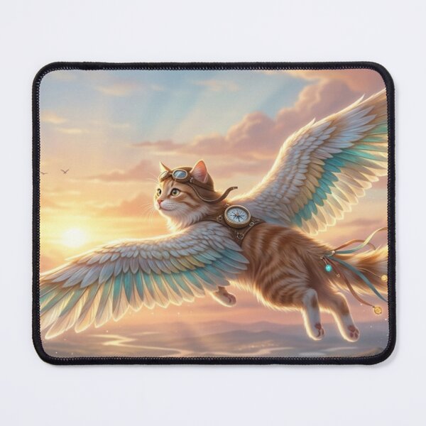 Item preview, Majestic Celestial Winged Cat Aviator designed and sold by Alta-store.
