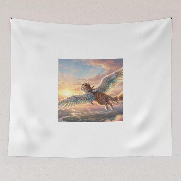 Item preview, Majestic Celestial Winged Cat Aviator designed and sold by Alta-store.