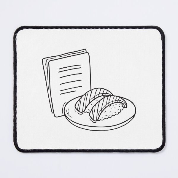 Item preview, Grilled unagi lying next to a menu with noted prices designed and sold by rasagamastore.