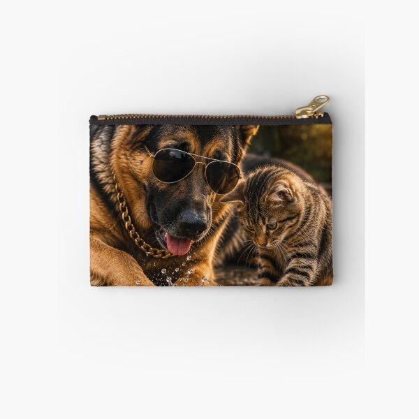 Item preview, Cool Rottweiler and Kitten Splash Adventure Portrait designed and sold by BagFactoryUK.