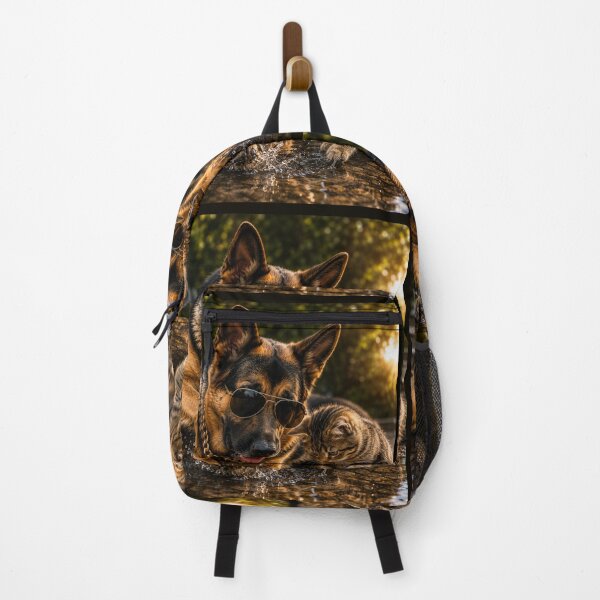 Item preview, Cool Rottweiler and Kitten Splash Adventure Portrait designed and sold by BagFactoryUK.
