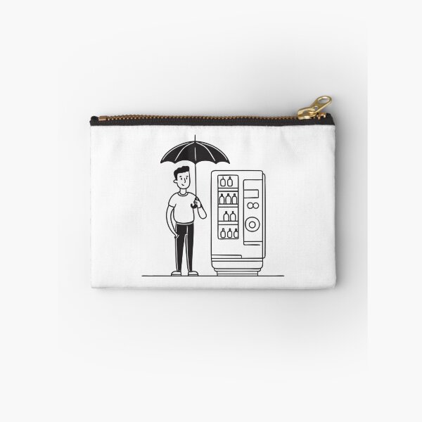 Item preview, A person holding an umbrella beside a vending machine post designed and sold by rasagamastore.