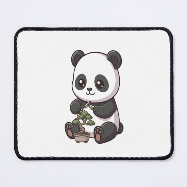Item preview, Cute Panda Trimming Bonsai Tree designed and sold by Ella_Sketch.
