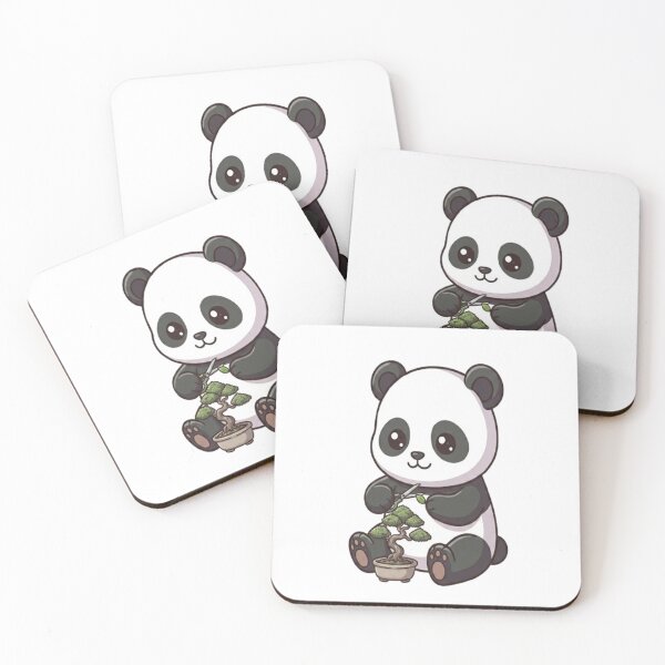Item preview, Cute Panda Trimming Bonsai Tree designed and sold by Ella_Sketch.