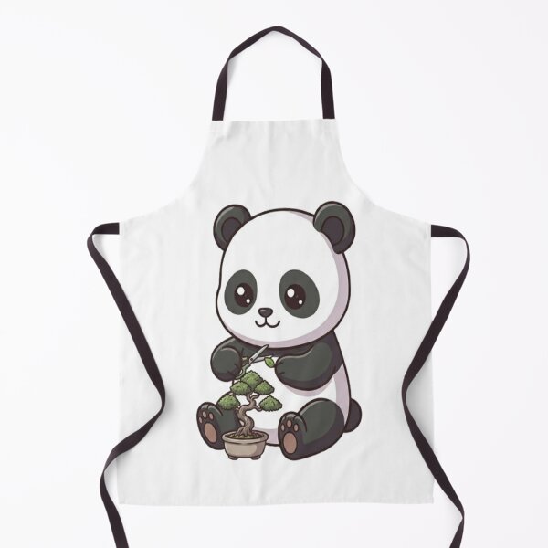 Item preview, Cute Panda Trimming Bonsai Tree designed and sold by Ella_Sketch.
