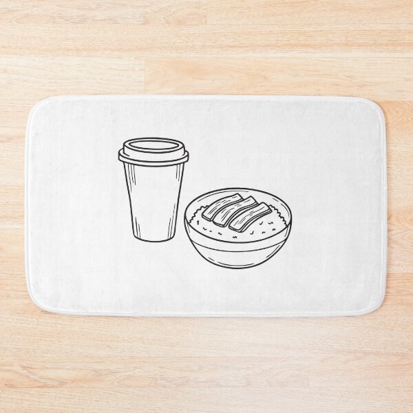 Item preview, Unagi served over rice beside a cup lid and moist napkin designed and sold by rasagamastore.