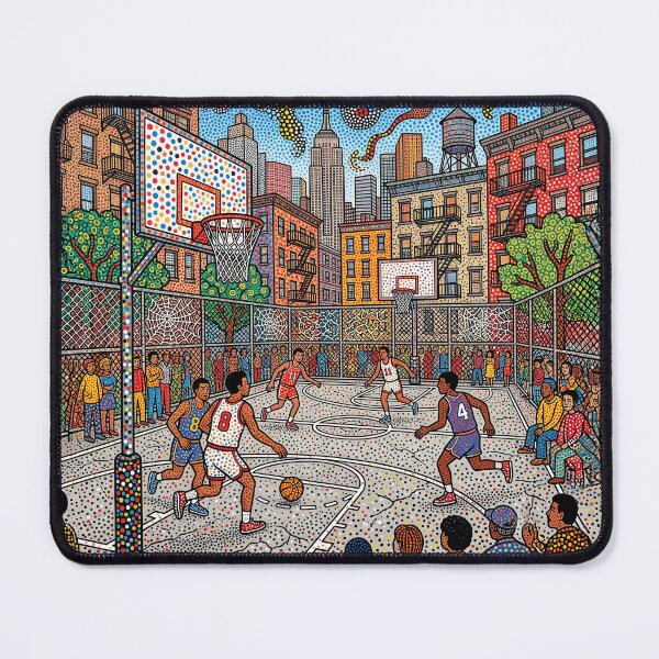 Item preview, NYC Basketball Court Abstract Art designed and sold by Home Decor Art.