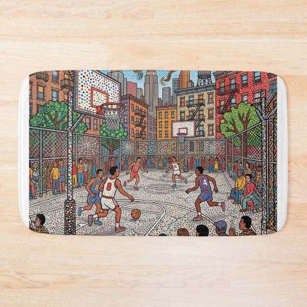 Item preview, NYC Basketball Court Abstract Art designed and sold by Home Decor Art.