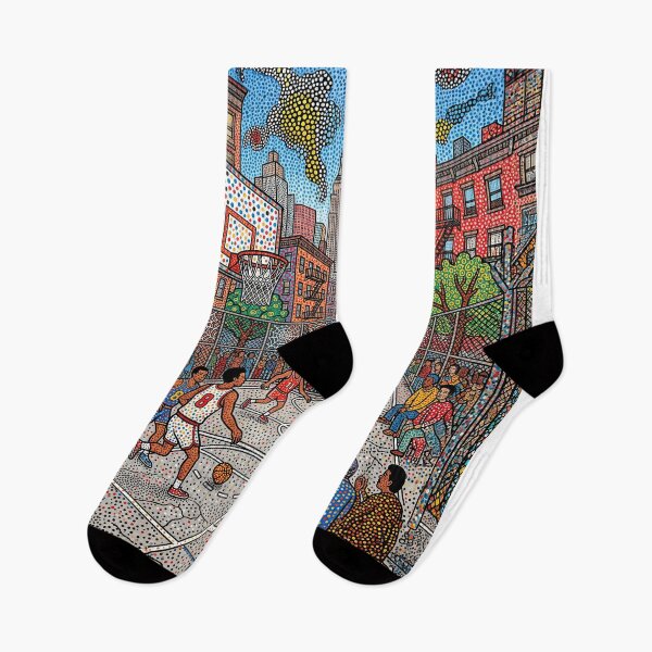 Item preview, NYC Basketball Court Abstract Art designed and sold by Home Decor Art.
