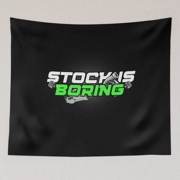Item preview, Stock Is Boring - JDM Turbo Car Tuning Streetwear Graphic designed and sold by Frafri92.