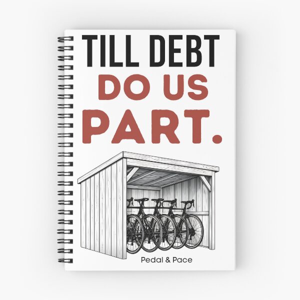 Item preview, Till Debt Do Us Part. Funny Cycling T-Shirt | Road Bike Cyclist Gift designed and sold by Pedal & Pace.