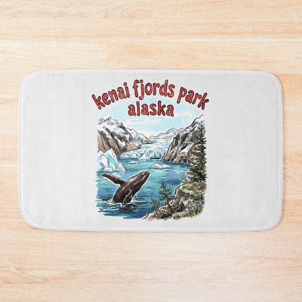 Item preview, Kenai Fjords National Park Alaska Cute Whale Landscape  designed and sold by HowToCanadian.