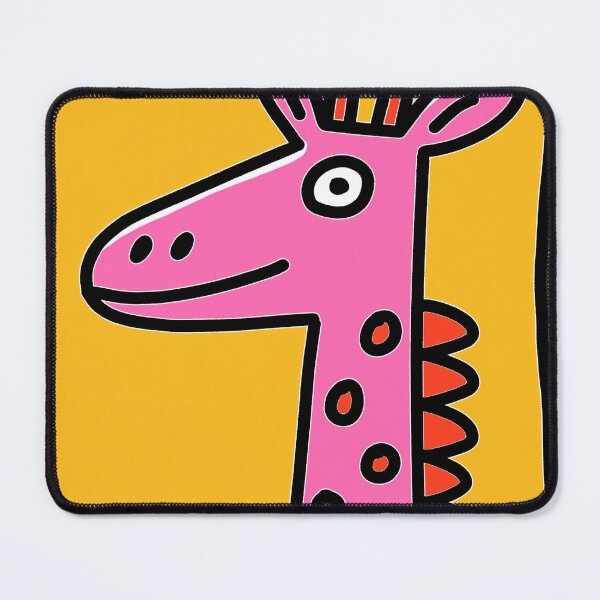 Item preview, Cute Pink Giraffe Doodle Art designed and sold by Bizu digitalart..
