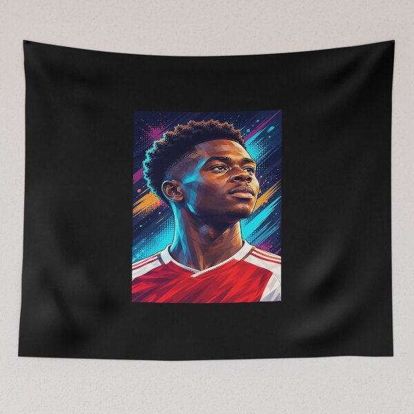 Item preview, Bukayo Saka Pop Art Portrait designed and sold by DonetTrent.
