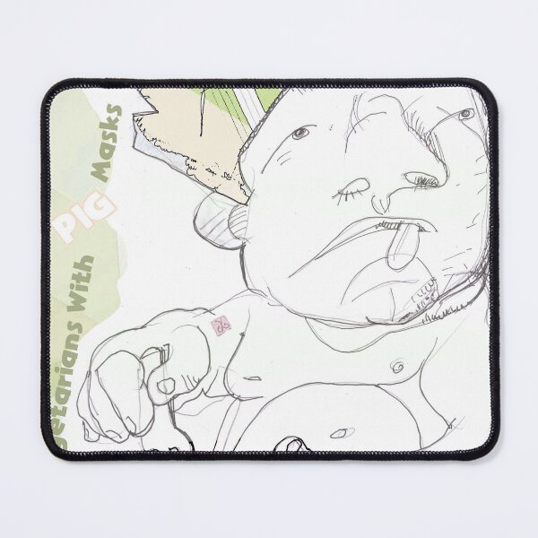 Item preview, Vegetarian Fat Guy With Pig Mask (Original Painting by ACCI) designed and sold by VanyssaGraphics.