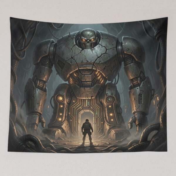 Item preview, Giant Robot Encounter – Sci‑Fi Power & Industrial Mood designed and sold by FotoworldEdel.