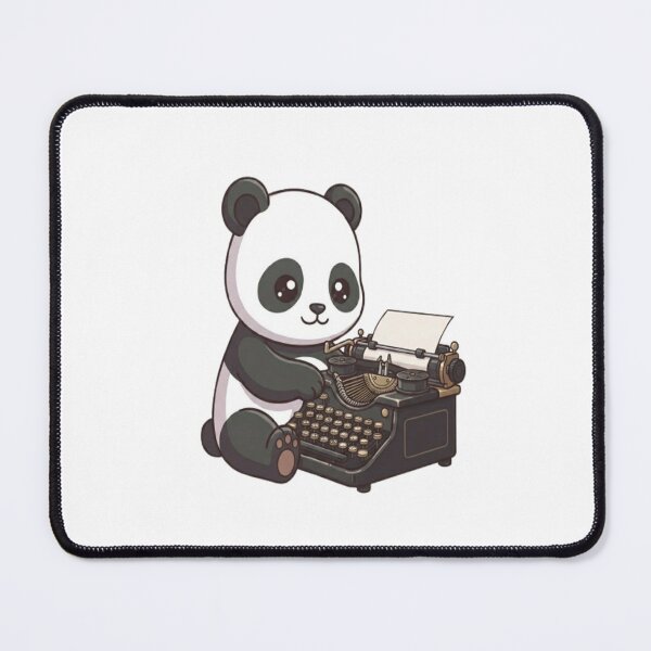 Item preview, Cute Panda Typing Vintage Typewriter designed and sold by Ella_Sketch.