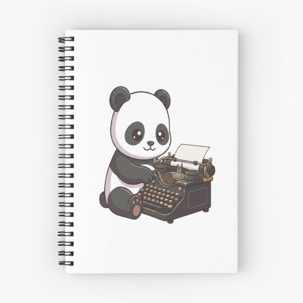 Item preview, Cute Panda Typing Vintage Typewriter designed and sold by Ella_Sketch.
