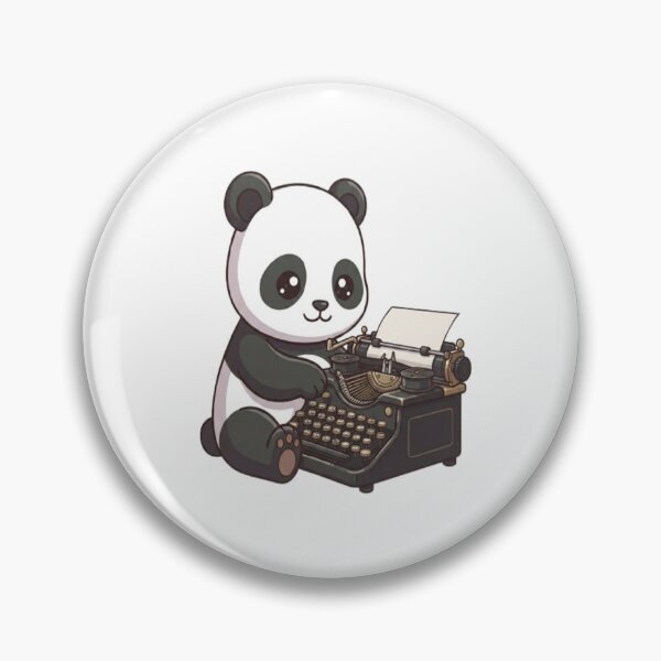 Item preview, Cute Panda Typing Vintage Typewriter designed and sold by Ella_Sketch.