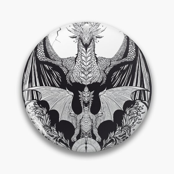 Item preview, Fourth wing - Andarna and Tairn Dragons - Illustration Fan Art designed and sold by RoniArtbg.