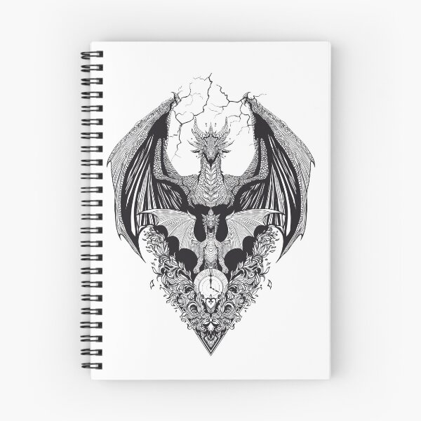 Item preview, Fourth wing - Andarna and Tairn Dragons - Illustration Fan Art designed and sold by RoniArtbg.