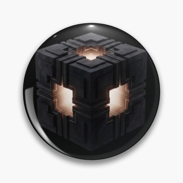 Item preview, Futuristic Cyberfunk Glowing Sci-Fi Cube Art designed and sold by zenithdecalco.