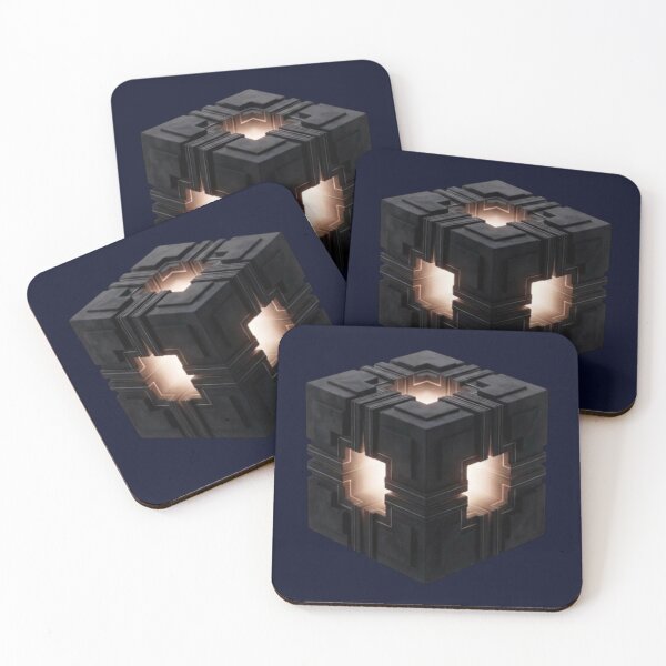 Item preview, Futuristic Cyberfunk Glowing Sci-Fi Cube Art designed and sold by zenithdecalco.