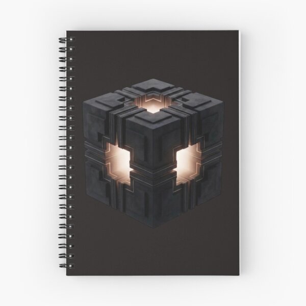 Item preview, Futuristic Cyberfunk Glowing Sci-Fi Cube Art designed and sold by zenithdecalco.