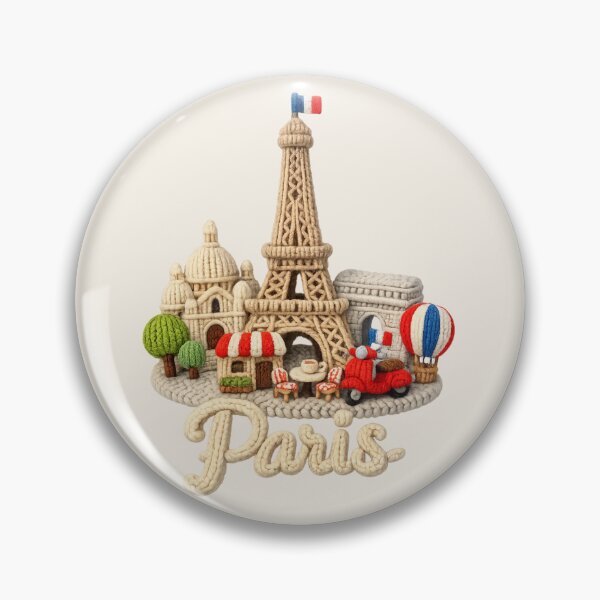 Item preview, Cute Knitted Paris Landmark | Handmade Yarn City Travel Souvenir designed and sold by Moons Studio.