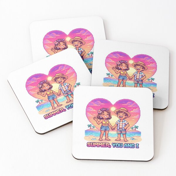 Item preview, Summer You And I Beach Sticker designed and sold by Imaginarium of Chaos falcon88 .