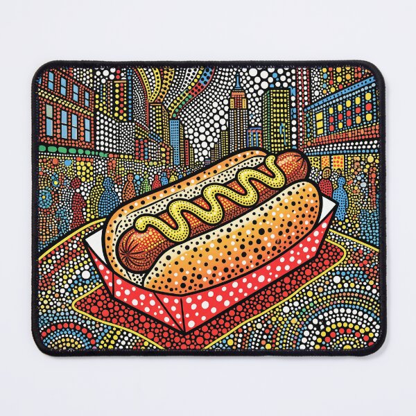 Item preview, Hot Dog With Mustard Abstract Art designed and sold by Home Decor Art.