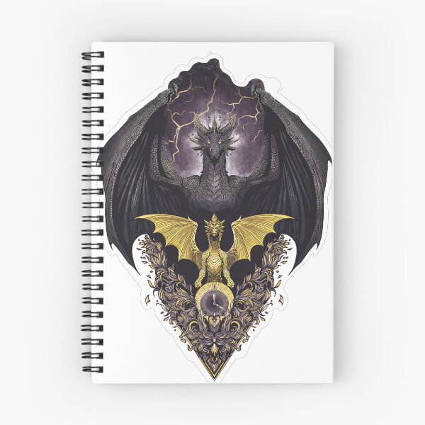 Item preview, Fourth wing - Andarna and Tairn Dragons - Illustration Fan Art - Color designed and sold by RoniArtbg.