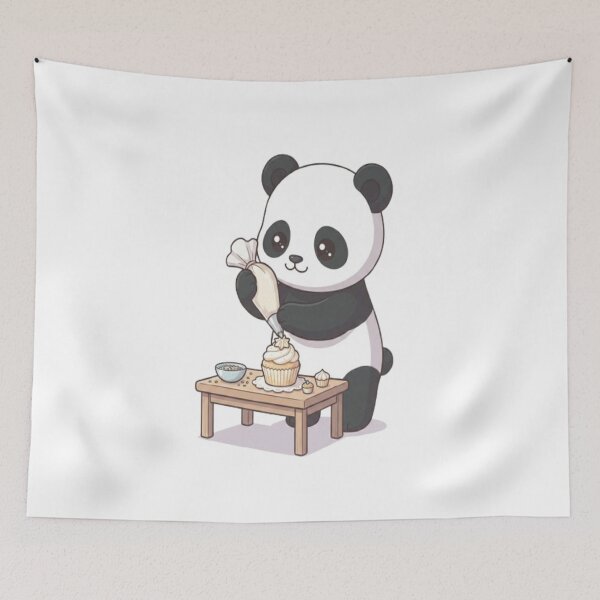 Item preview, Cute Panda Frosting Sweet Cupcake designed and sold by Ella_Sketch.