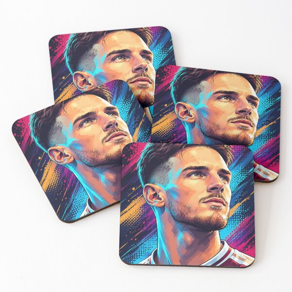Item preview, Retrato de Declan Rice en estilo pop art designed and sold by DonetTrent.