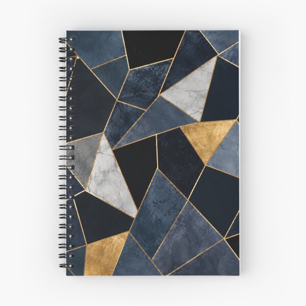 Item preview, Navy Blue Gold Marble Geometric Art designed and sold by 0606PM.