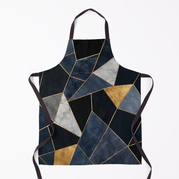 Item preview, Navy Blue Gold Marble Geometric Art designed and sold by 0606PM.