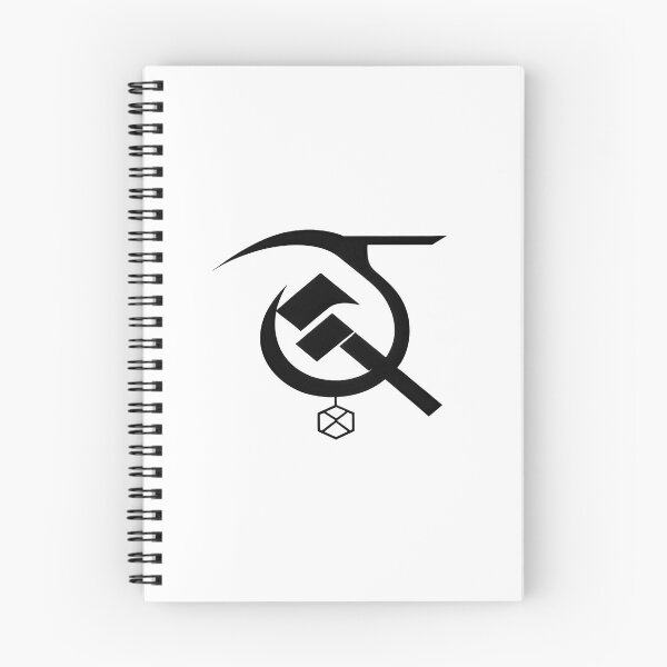 Item preview, Minimalist Hammer and Sickle Emblem with Abstract Circular Monogram Vector designed and sold by Artisan Finds Online.