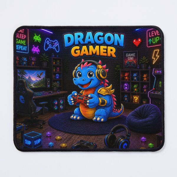 Item preview, Dragon Gamer Cartoon Design designed and sold by KIDXTR.
