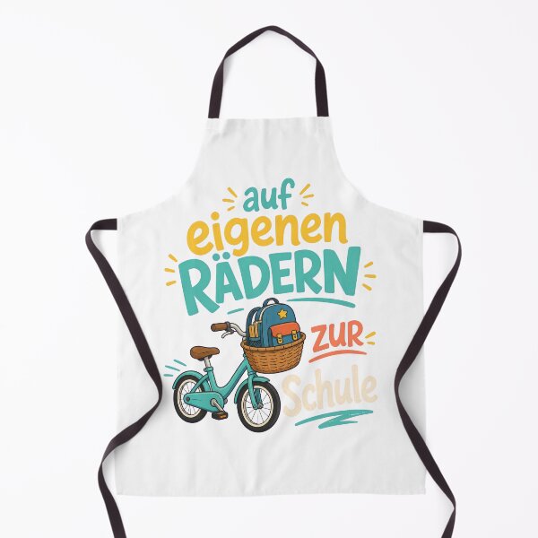 Item preview, On Own Wheels to School German Typography Design designed and sold by ML-Media.