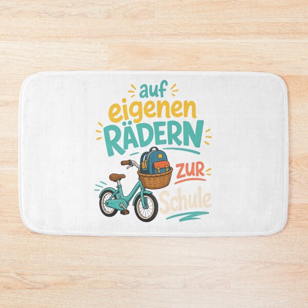 Item preview, On Own Wheels to School German Typography Design designed and sold by RGShirtWorks.