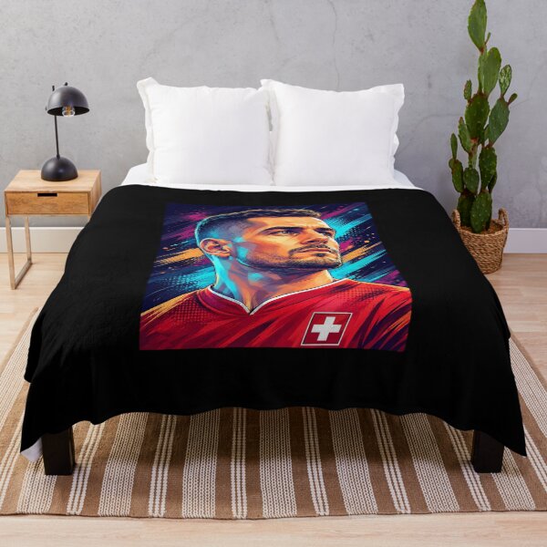 Item preview, Granit xhaka Pop Art Portrait designed and sold by DonetTrent.