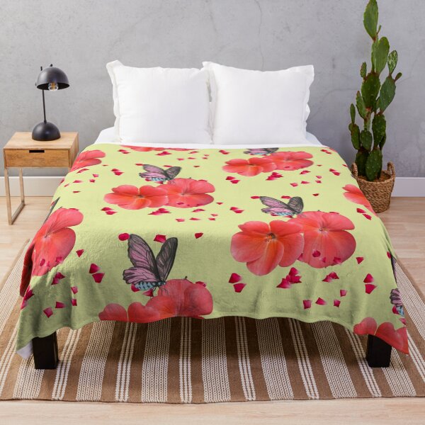 Item preview, Coral Flower Art with Butterfly – Elegant Minimal Nature Illustration designed and sold by EdgeSphere.