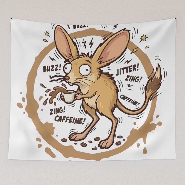 Item preview, Jittery Jerboa Espresso Coffee Stain Ring designed and sold by Arc2020.